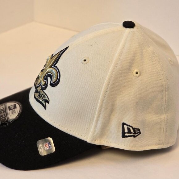 New Orleans Saints Embroidered Hat New Era 39 Thirty Off-White/Black M/L - Picture 11 of 12